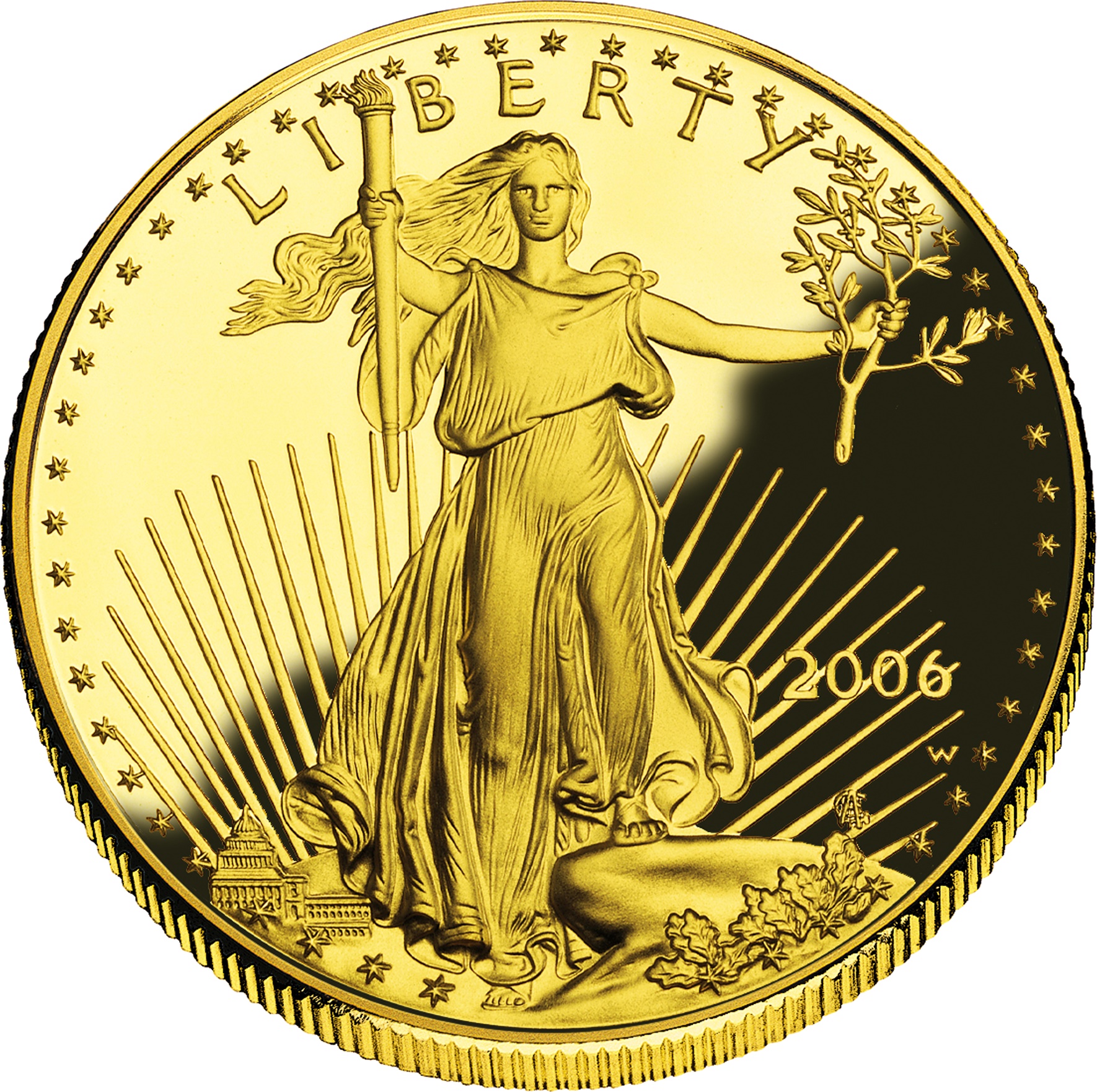 American Gold Eagle 1 oz — Obverse (Augustus Saint-Gaudens Liberty design)